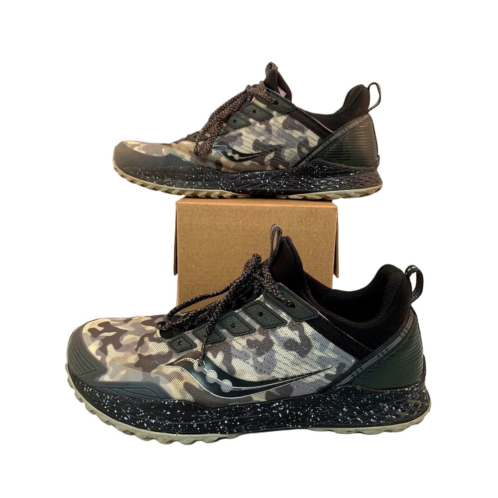Saucony Women’s Mad River TR Trail Running Shoes Gray Camo S10521-20 Size 11